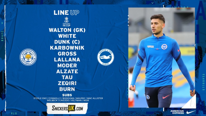 SKŁAD BRIGHTON MA MECZ FA CUP!